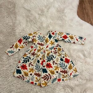 Hanna Andersson fall foliage skater dress size 2T.